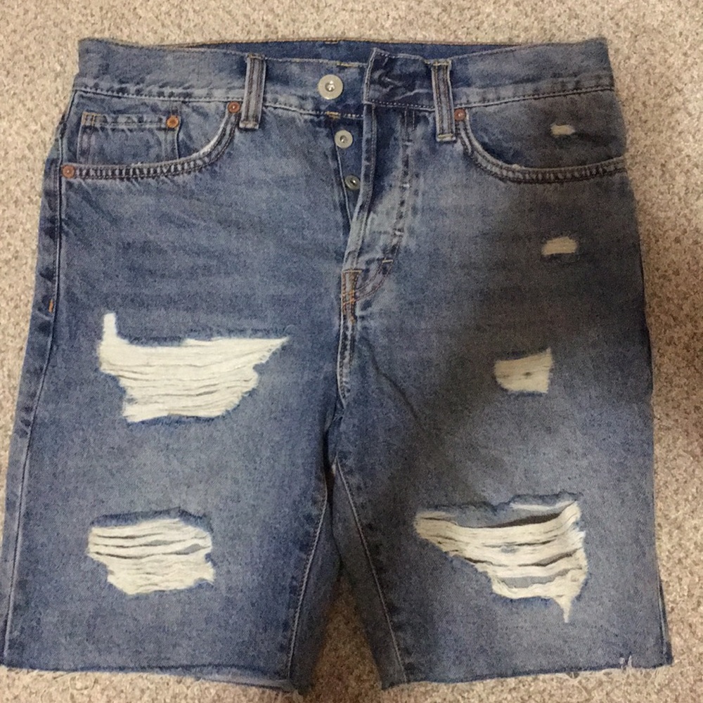 Denim shorts